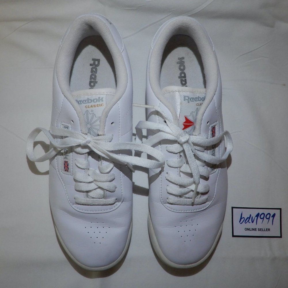 Reebok Women's Princess Sneaker WHITE casual aerobics shoes